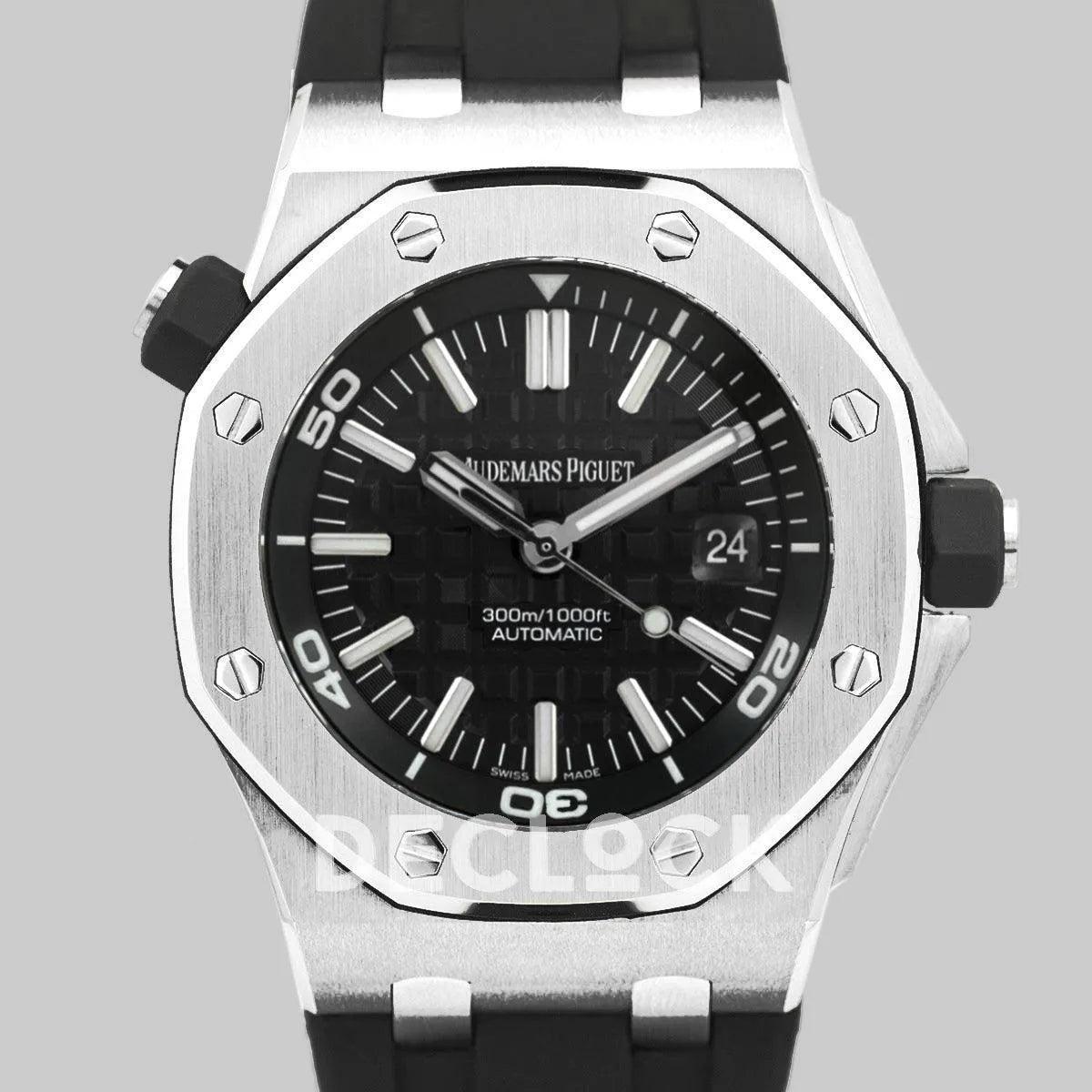 Replica Audemars Pigeut Royal Oak Offshore Diver Steel Black Dial 15710ST