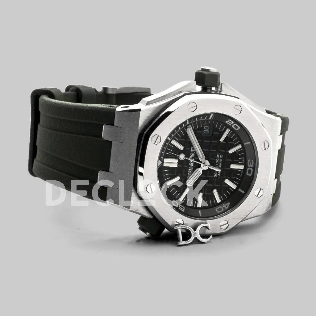 Replica Audemars Pigeut Royal Oak Offshore Diver Steel Black Dial 15710ST