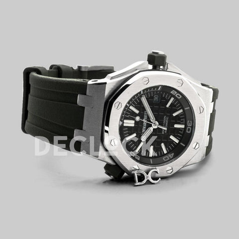 Replica Audemars Pigeut Royal Oak Offshore Diver Steel Black Dial 15710ST - Replica Watches