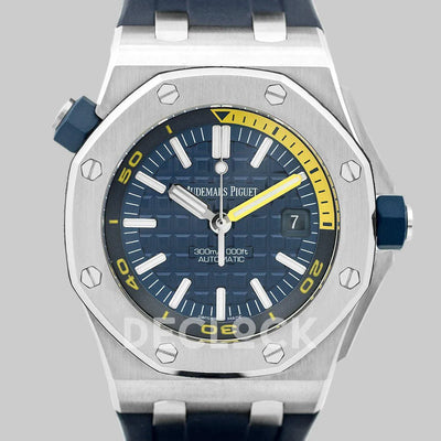 Replica Audemars Pigeut Royal Oak Offshore Diver Steel Blue Dial 15710ST SIHH 2017