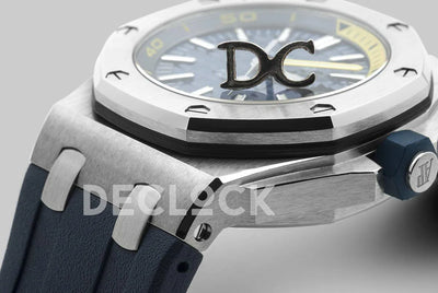 Replica Audemars Pigeut Royal Oak Offshore Diver Steel Blue Dial 15710ST SIHH 2017