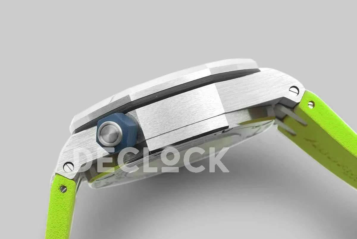 Replica Audemars Pigeut Royal Oak Offshore Diver Steel Green Dial 15710ST |  Declock.