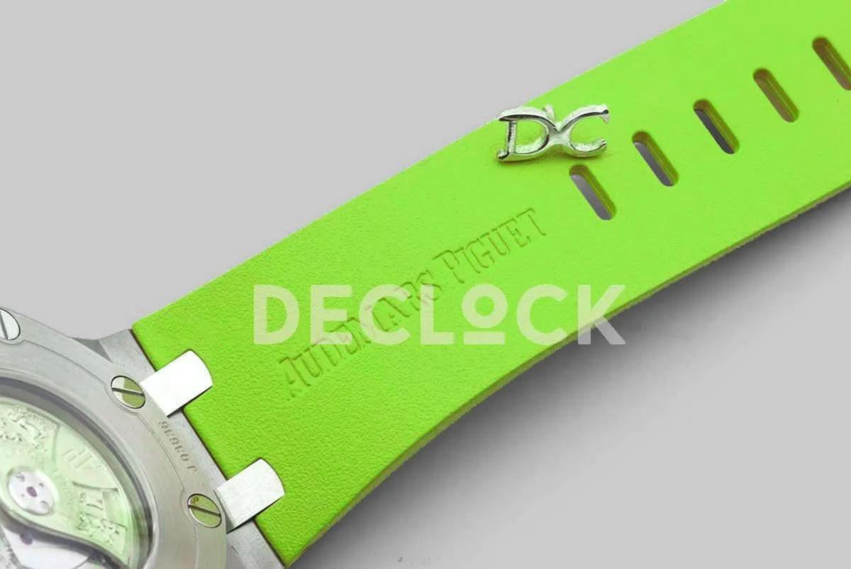 Replica Audemars Pigeut Royal Oak Offshore Diver Steel Green Dial 15710ST |  Declock.