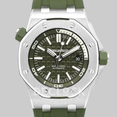 Replica Audemars Pigeut Royal Oak Offshore Diver Steel Khaki Dial 15710ST