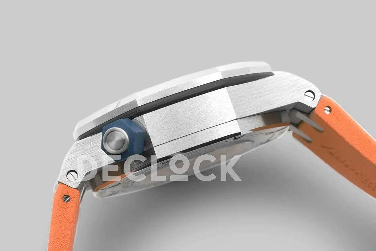 Replica Audemars Pigeut Royal Oak Offshore Diver Steel Orange Dial 15710ST SIHH 2017