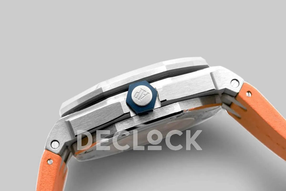 Replica Audemars Pigeut Royal Oak Offshore Diver Steel Orange Dial 15710ST SIHH 2017