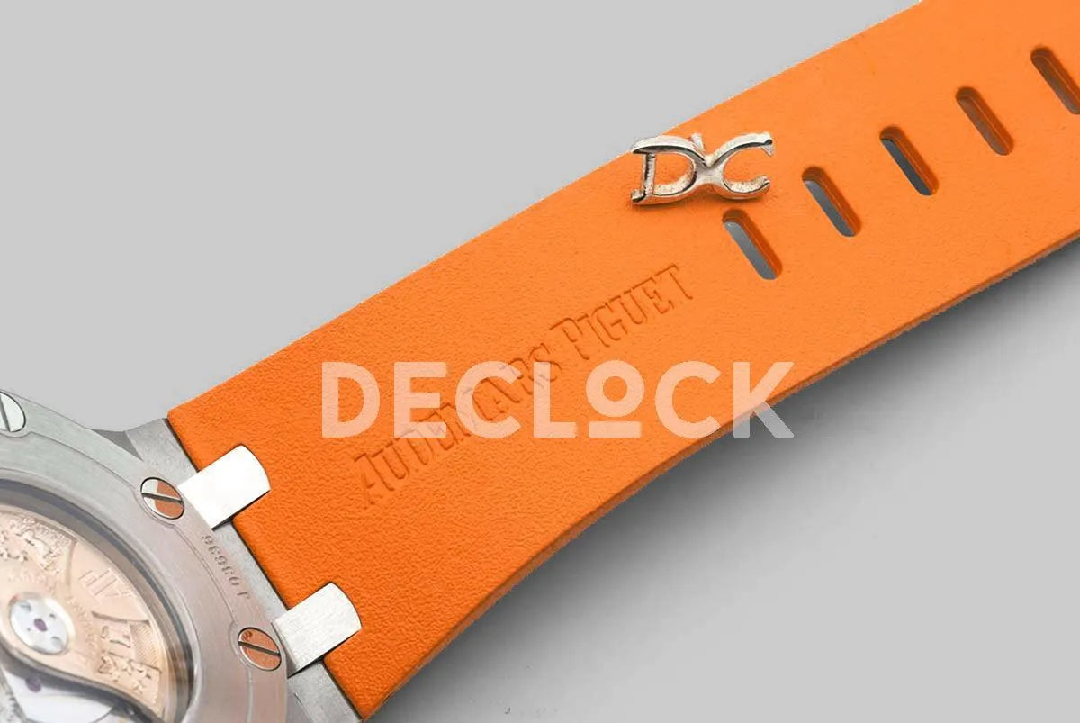 Replica Audemars Pigeut Royal Oak Offshore Diver Steel Orange Dial 15710ST SIHH 2017