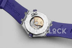 Replica Audemars Pigeut Royal Oak Offshore Diver Steel Purple Dial 15710ST