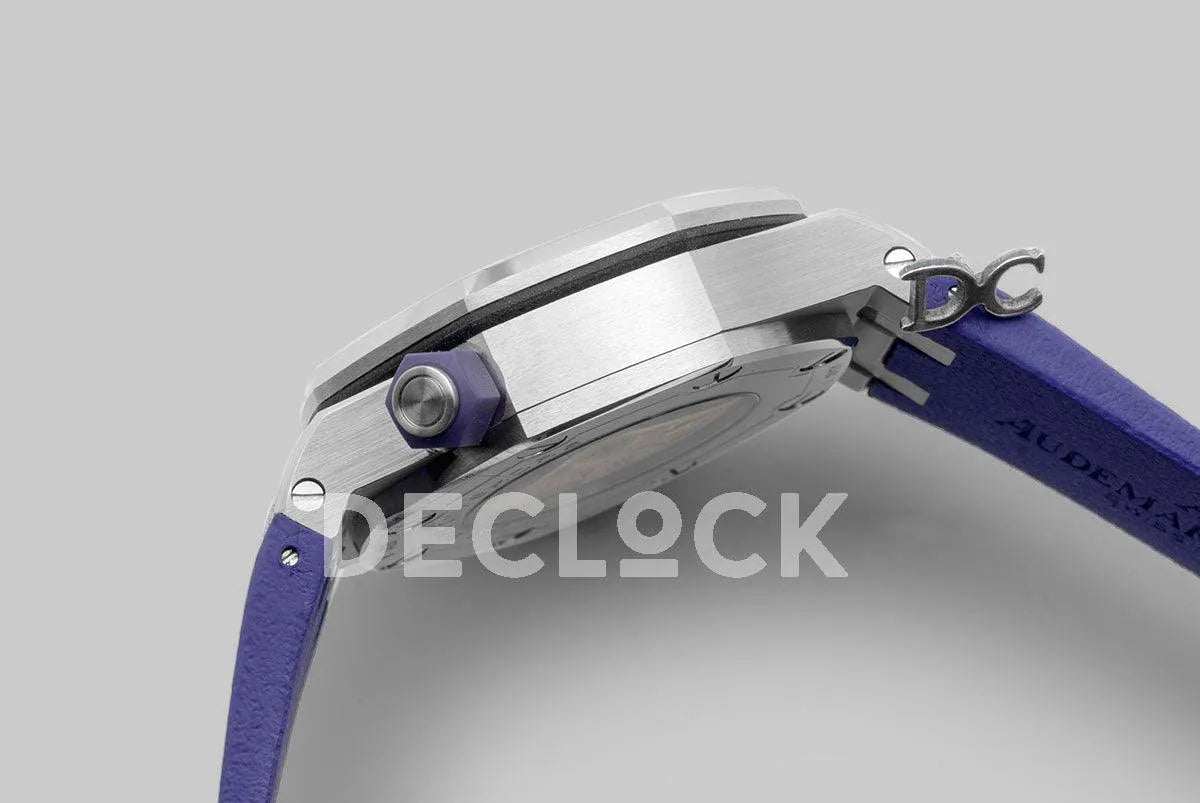 Replica Audemars Pigeut Royal Oak Offshore Diver Steel Purple Dial 15710ST
