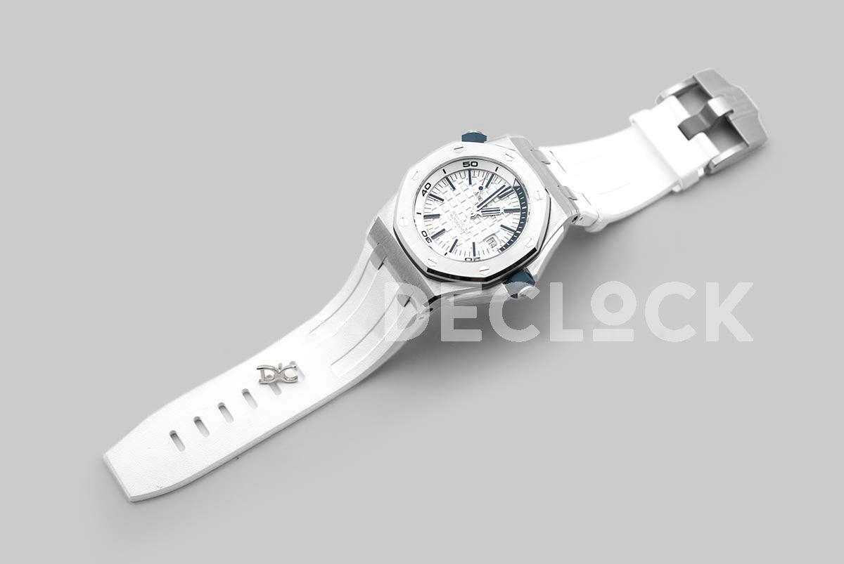 Replica Audemars Pigeut Royal Oak Offshore Diver Steel White Dial 15710ST - Replica Watches