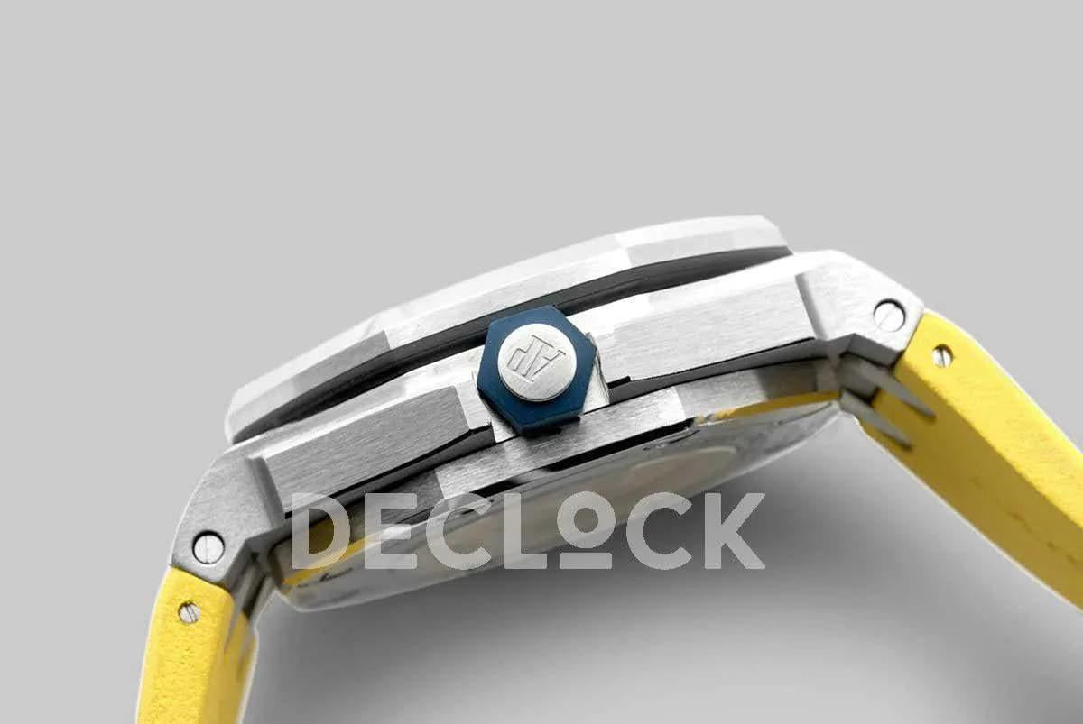Replica Audemars Pigeut Royal Oak Offshore Diver Steel Yellow Dial 15710ST SIHH 2017 |  Declock.