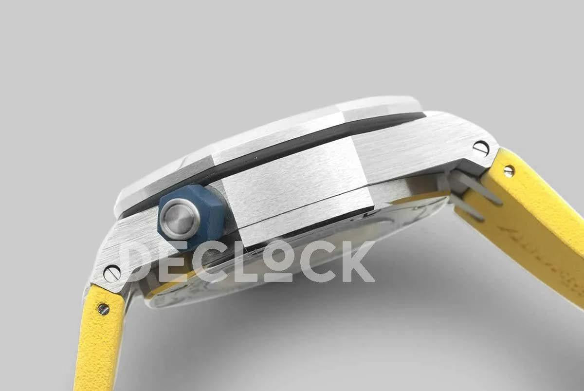 Replica Audemars Pigeut Royal Oak Offshore Diver Steel Yellow Dial 15710ST SIHH 2017 |  Declock.