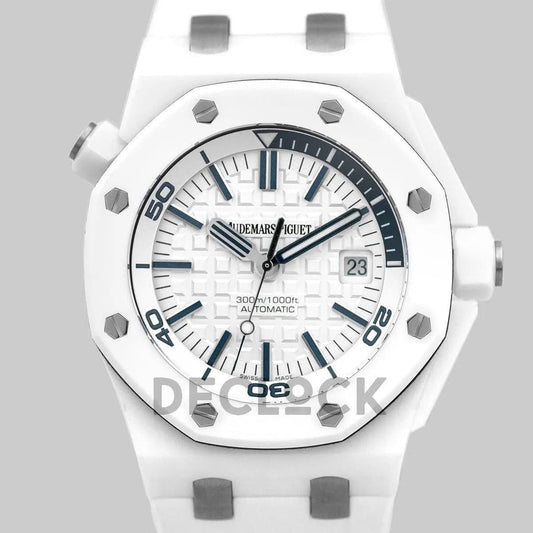 Replica Audemars Pigeut Royal Oak Offshore Diver White Ceramic 15710ST | Declock.