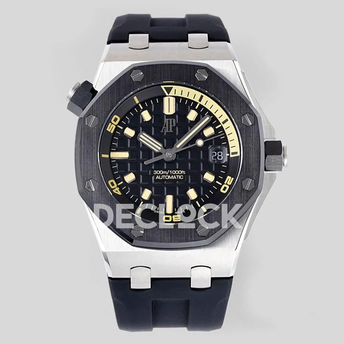 Replica Audemars Pigeut Royal Oak Offshore Diver White Gold Black Dial Ref. 15720CN.OO.A002CA.01 |  Declock.