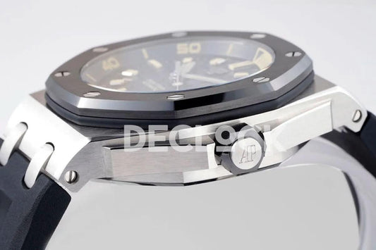 Replica Audemars Pigeut Royal Oak Offshore Diver White Gold Black Dial Ref. 15720CN.OO.A002CA.01 | Declock.