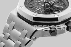 Replica Audemars Pigeut Royal Oak Offshore Grey Themes 2014 on Steel Bracelet - Replica Watches