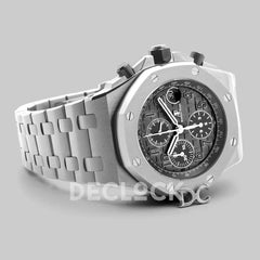 Replica Audemars Pigeut Royal Oak Offshore Grey Themes 2014 on Steel Bracelet