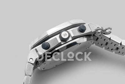 Replica Audemars Pigeut Royal Oak Offshore Grey Themes 2014 on Steel Bracelet