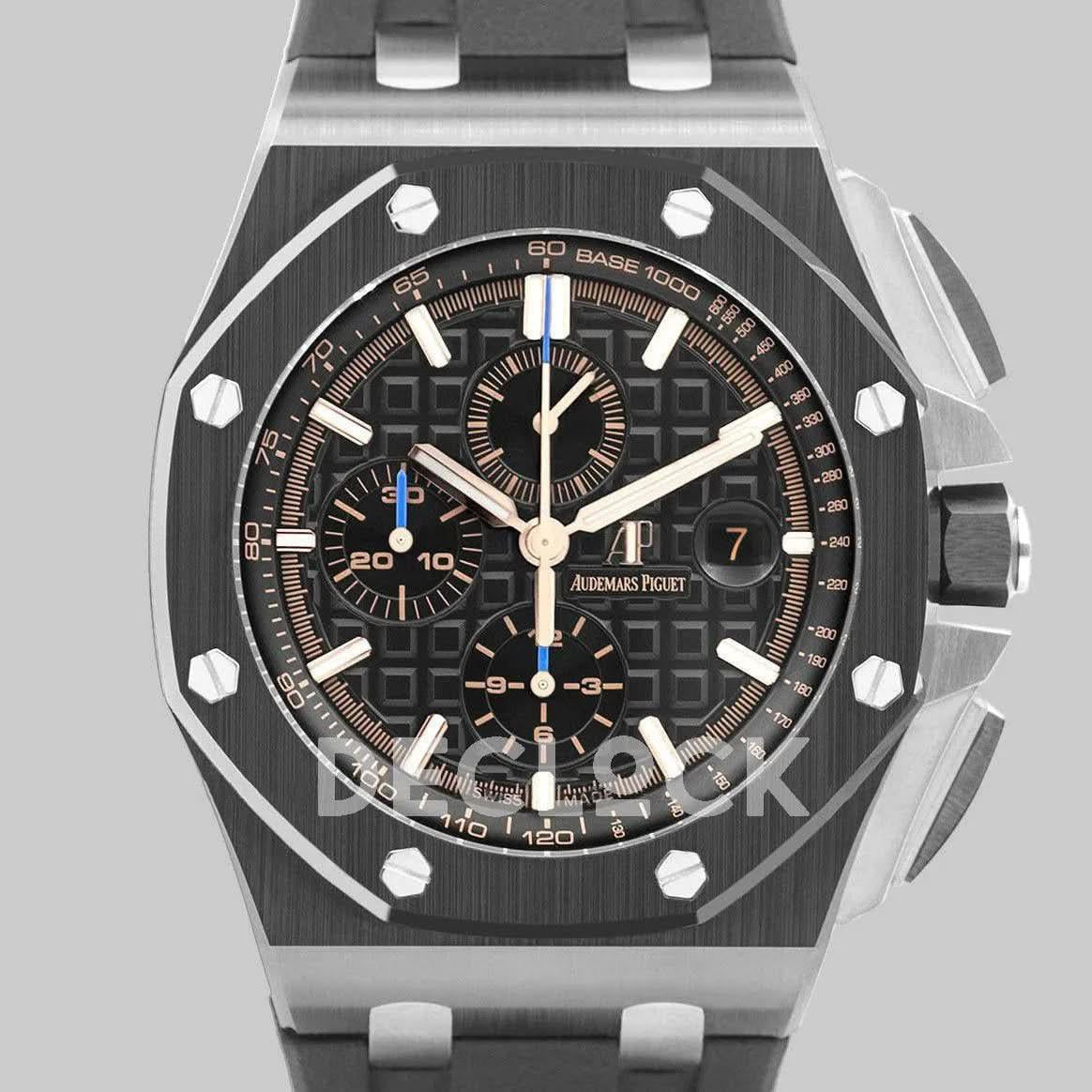 Replica Audemars Pigeut Royal Oak Offshore Novelty 44mm Black Ceramic ref. 26405CE SIHH 2017 |  Declock.