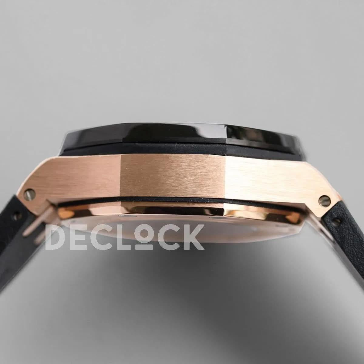 Replica Audemars Pigeut Royal Oak Offshore Novelty 44mm Black Dial in Rose Gold |  Declock.
