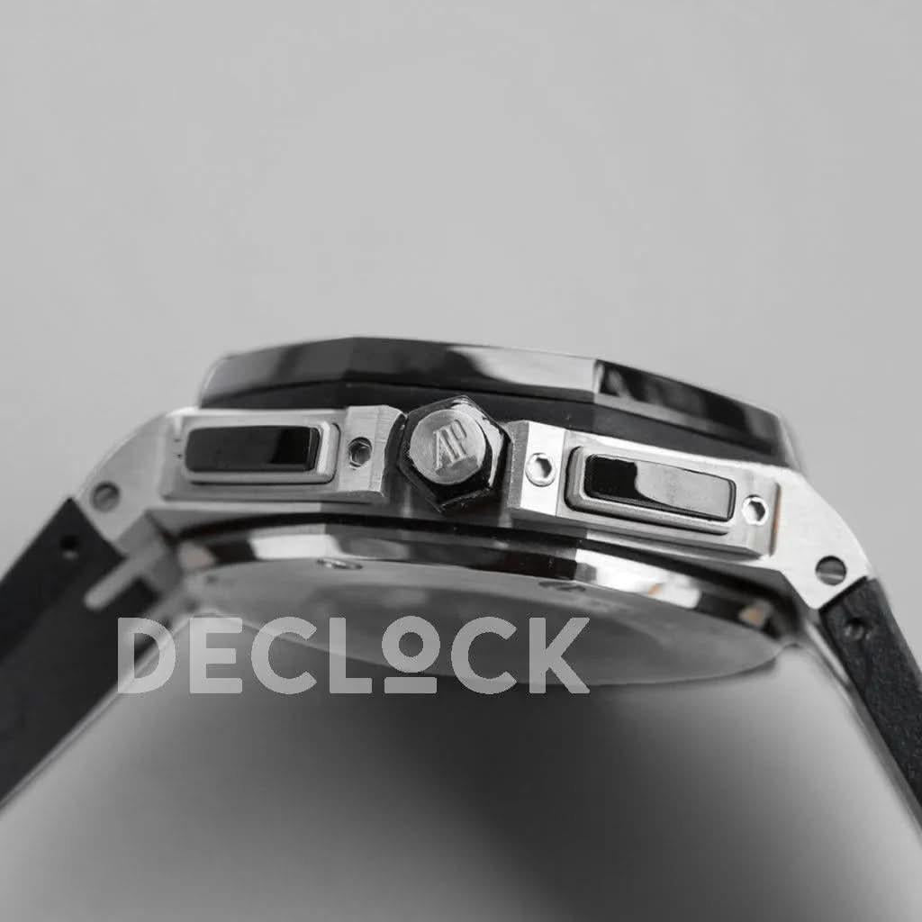 Replica Audemars Pigeut Royal Oak Offshore Novelty 44mm Black Dial in Stainless Steel |  Declock.