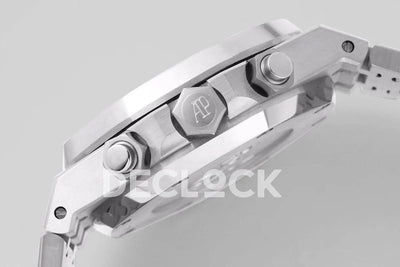 Replica Audemars Pigeut Royal Oak Self-Winding Chronograph White Dial in Steel