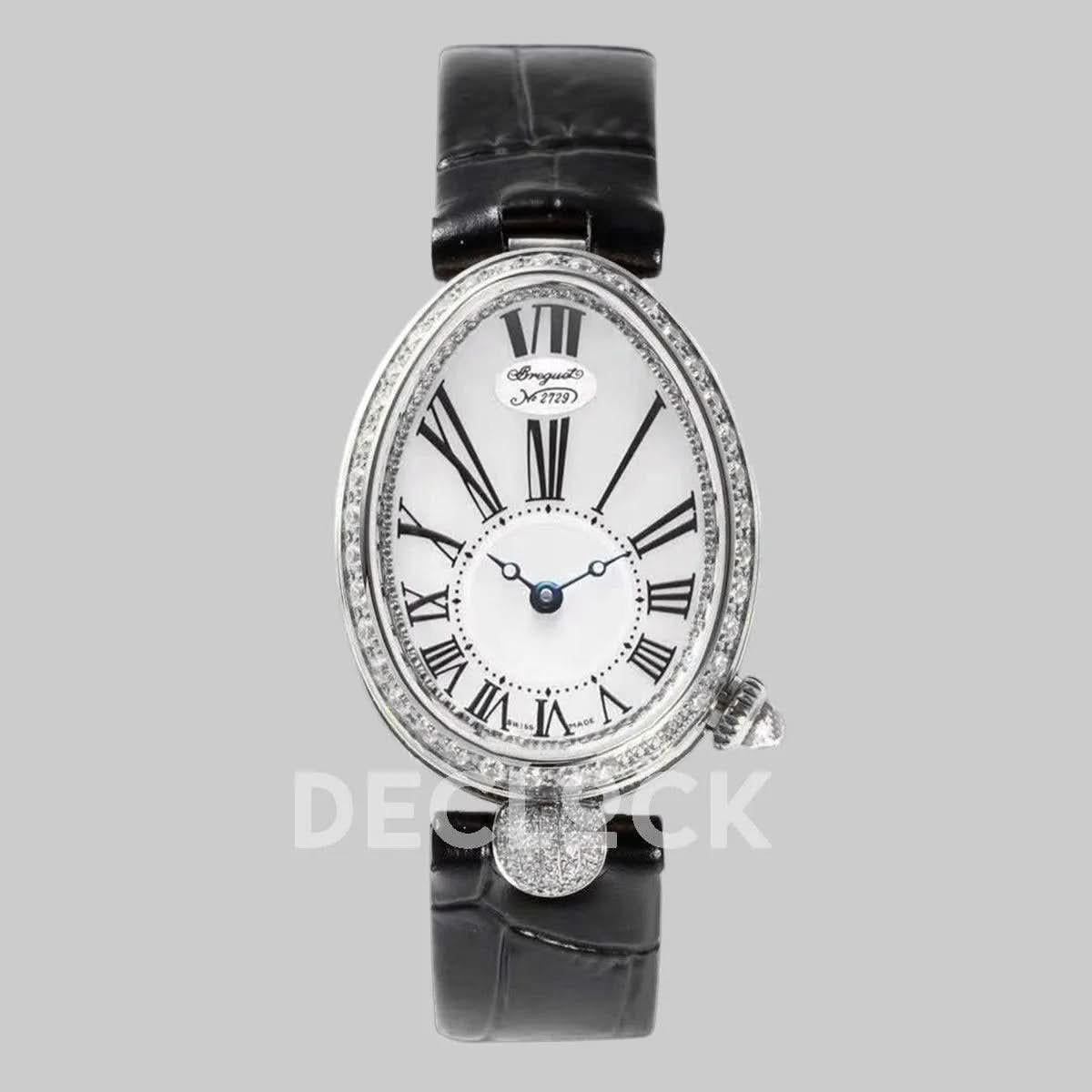 Replica Breguet Reine de Naples in White Gold |  Declock.