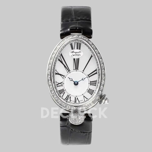 Replica Breguet Reine de Naples in White Gold |  Declock.