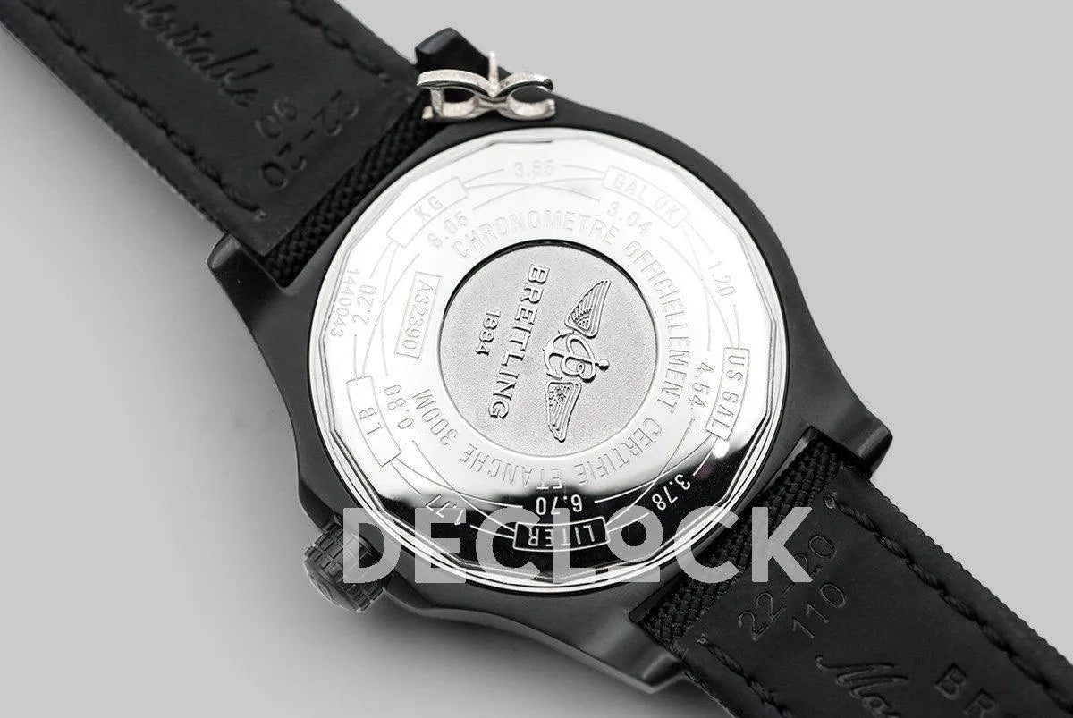 Replica Breitling Avenger Blackbird Black Dial in Titanium Case