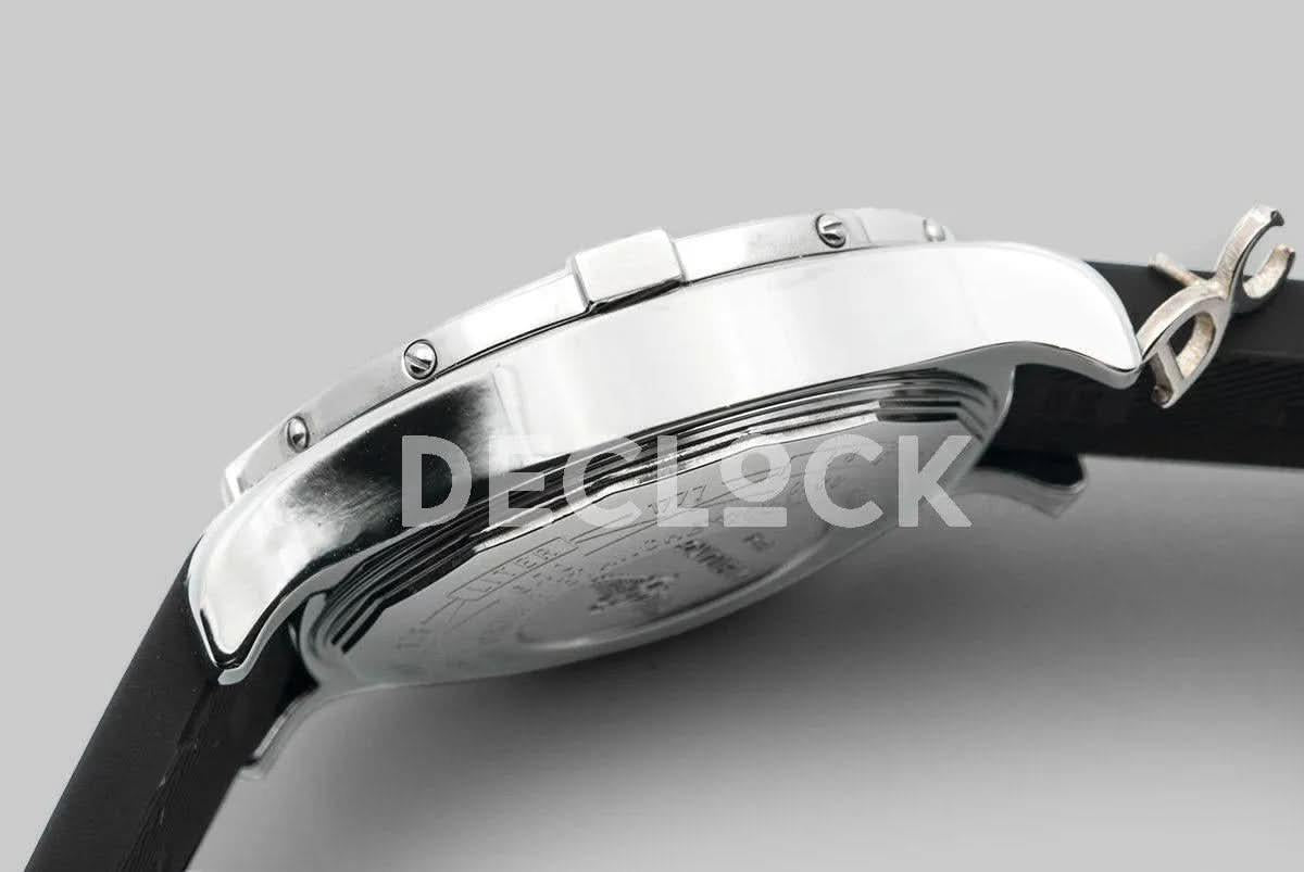 Replica Breitling Avenger II GMT Black Dial in Steel on Rubber Strap |  Declock.