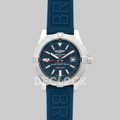 Replica Breitling Avenger II GMT Blue Dial in Steel on Rubber Strap