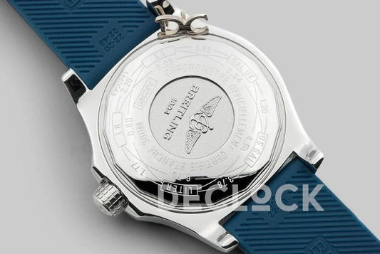 Replica Breitling Avenger II GMT Blue Dial in Steel on Rubber Strap |  Declock.