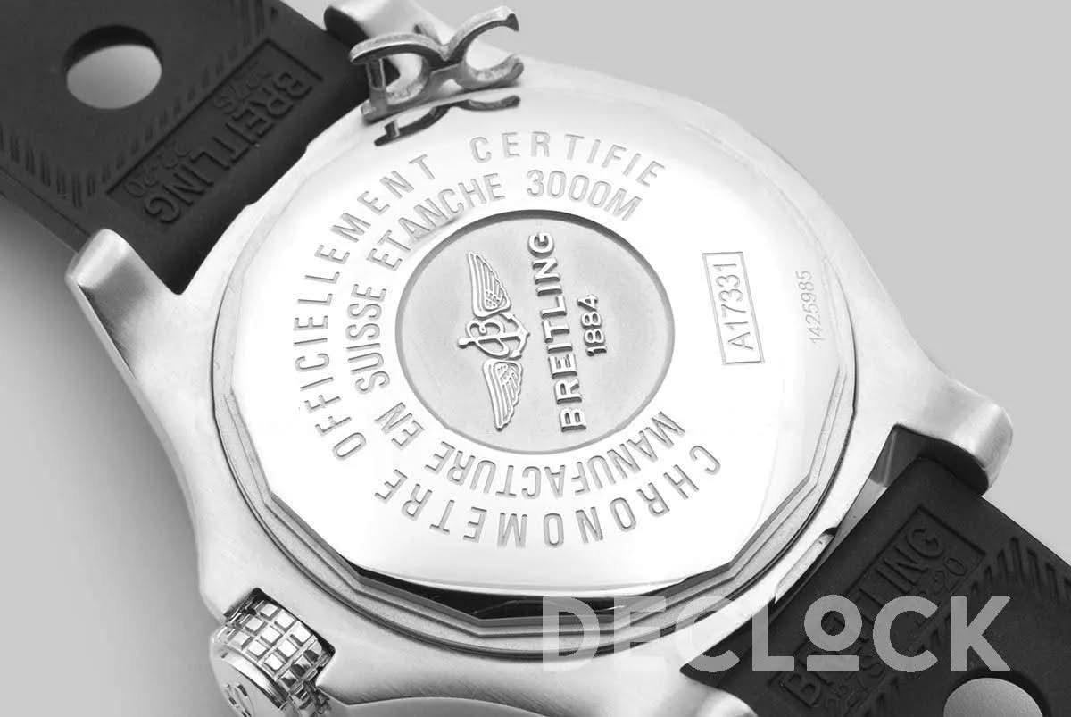Replica Breitling Avenger II GMT Seawolf Black Dial in Steel |  Declock.