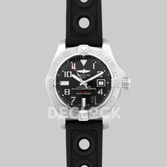 Replica Breitling Avenger II Seawolf Black Dial in Steel