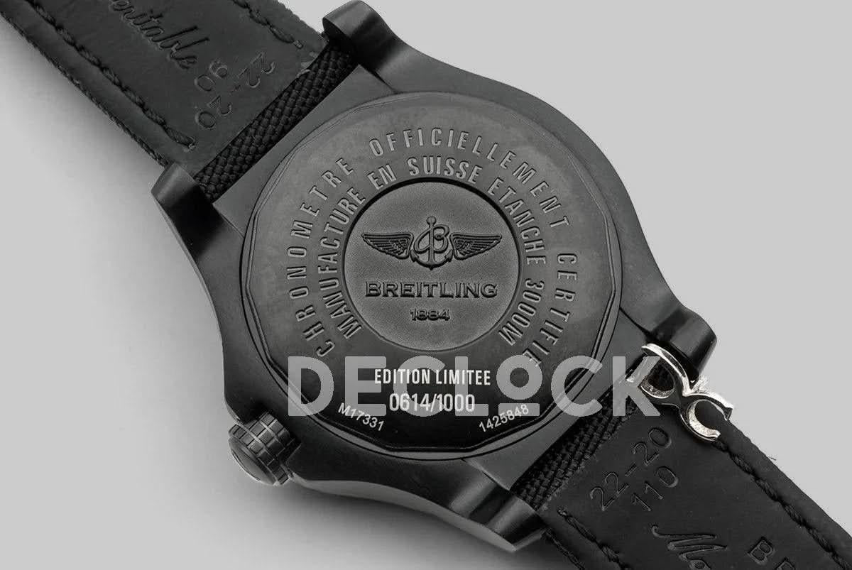 Replica Breitling Avenger Seawolf Blacksteel Black/Yellow DLC |  Declock.