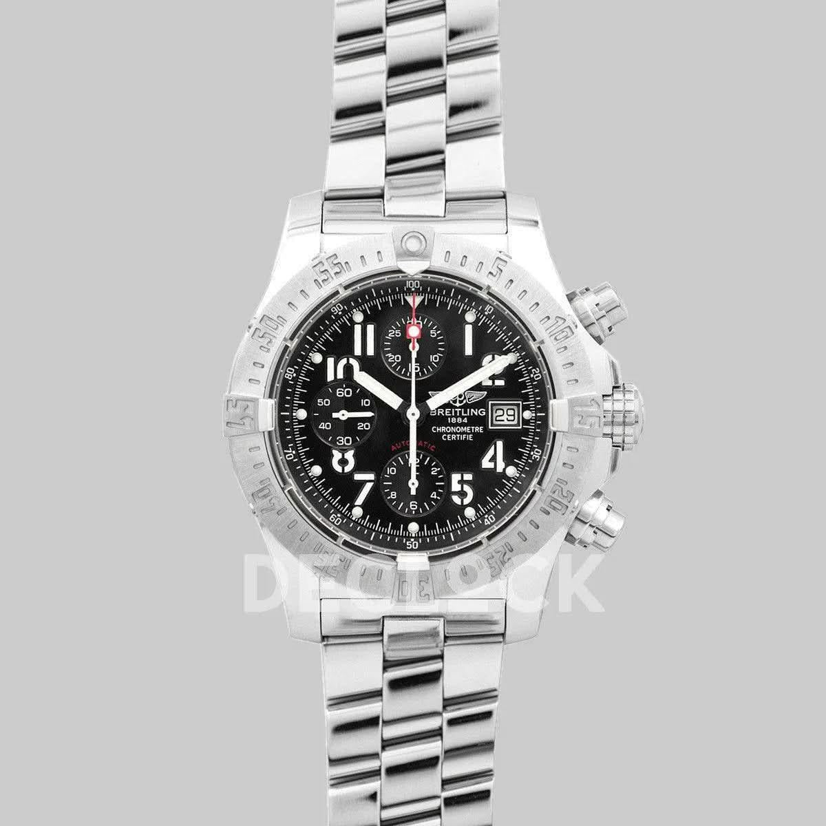 Replica Breitling Avenger Skyland Black Dial in Steel |  Declock.