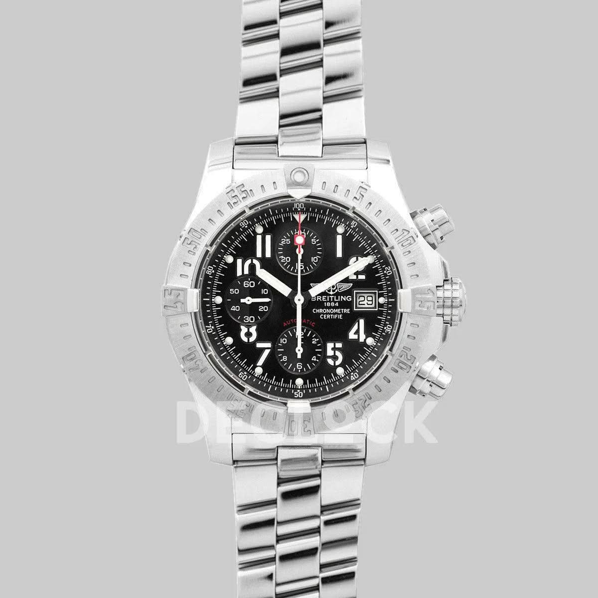 Replica Breitling Avenger Skyland Black Dial in Steel