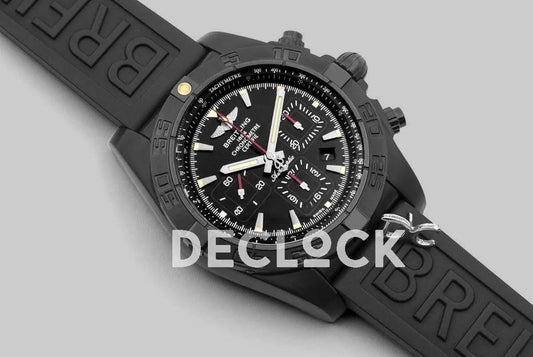 Replica Breitling Breitling Chronomat 44 Blacksteel Chronograph Black Dial in PVD | Declock.