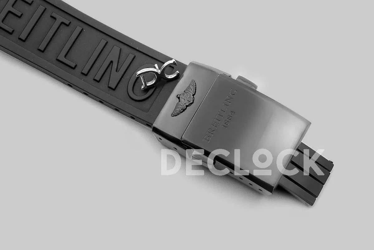 Replica Breitling Breitling Chronomat 44 Blacksteel Chronograph Black Dial in PVD |  Declock.