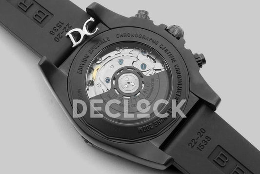 Replica Breitling Breitling Chronomat 44 Blacksteel Chronograph Yellow Dial in PVD |  Declock.