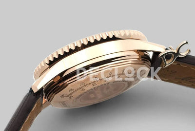 Replica Breitling Navitimer 01 Chronograph White Dial in Rose Gold