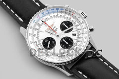 Replica Breitling Navitimer 01 Chronograph White Dial in Silver