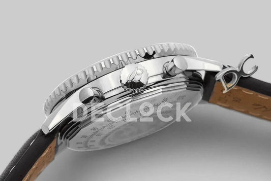 Replica Breitling Navitimer 01 Chronograph White Dial in Silver | Declock.