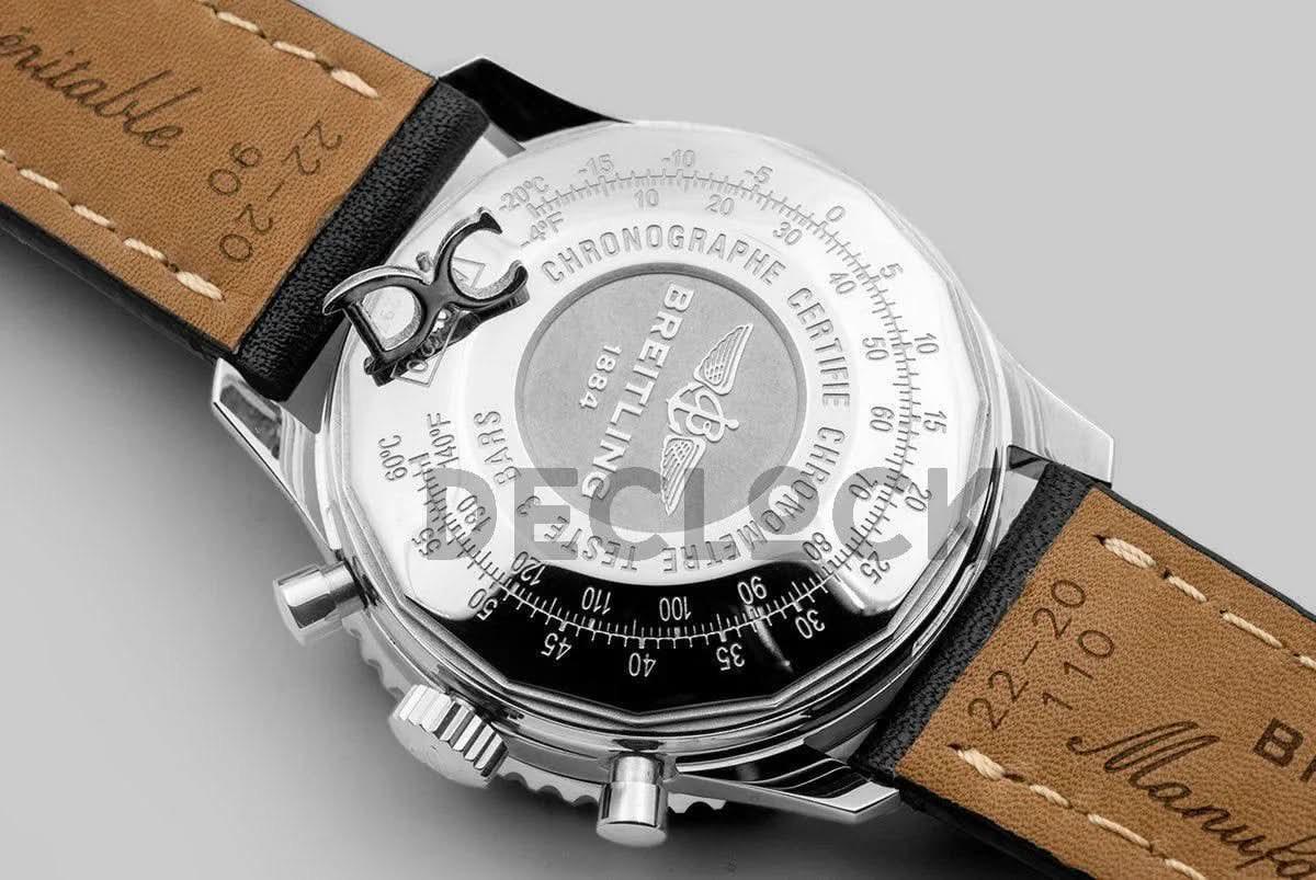 Replica Breitling Navitimer 01 Chronograph White Dial in Silver |  Declock.