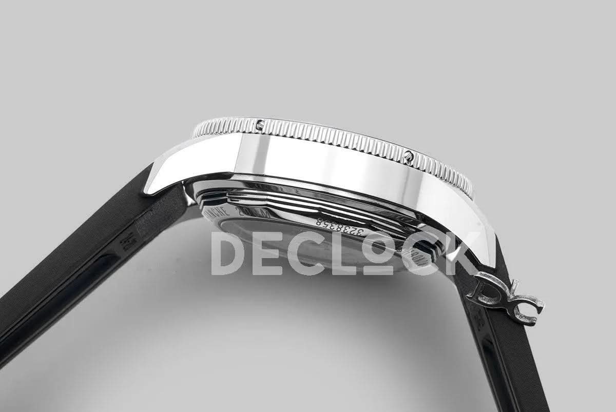 Replica Breitling Superocean Heritage II B01 Chronograph in Black Dial on Steel on Black Leather Strap