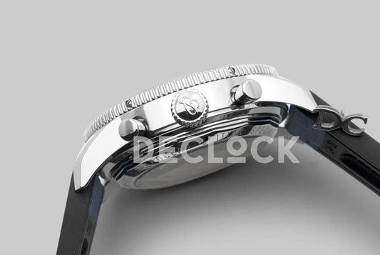 Replica Breitling Superocean Heritage II B01 Chronograph in Blue Dial on Steel on Blue Leather Strap |  Declock.