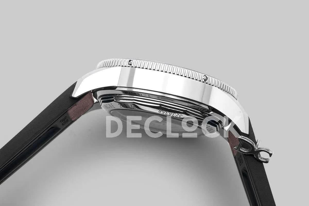 Replica Breitling Superocean Heritage II B01 Chronograph in Silver Dial on Steel on Brown Leather Strap |  Declock.