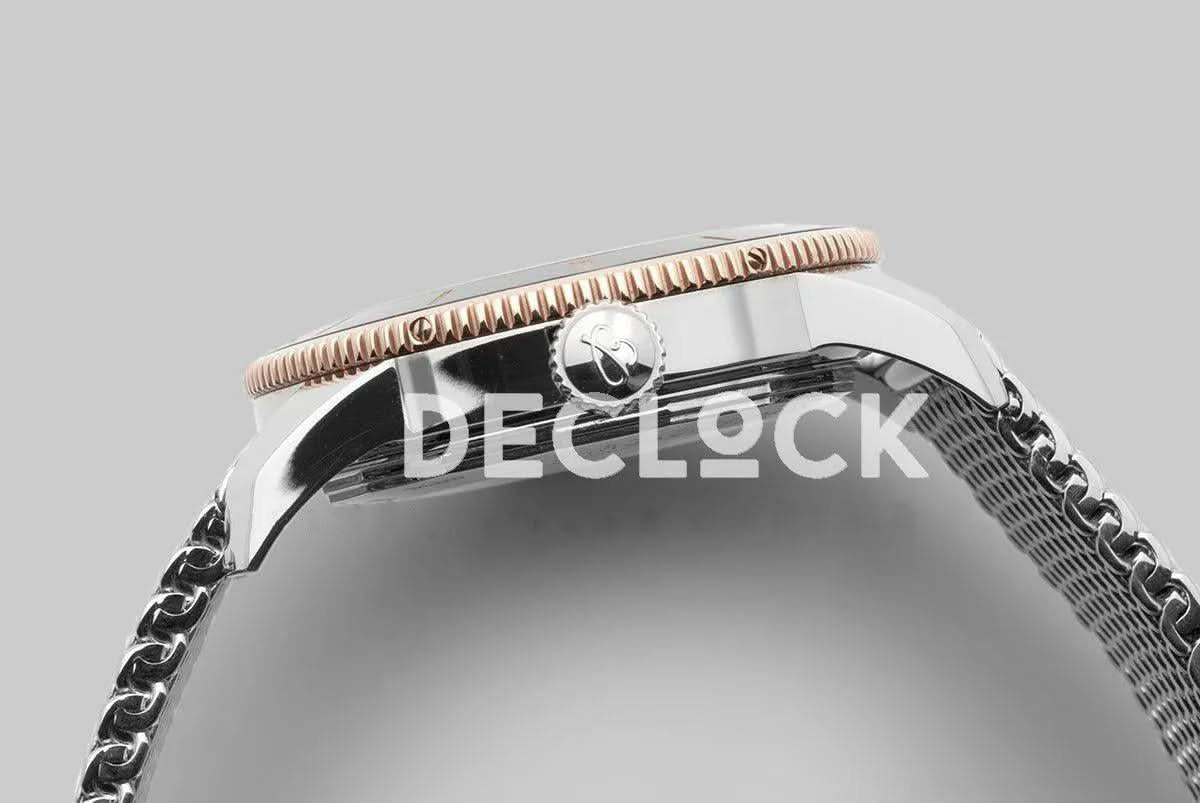 Replica Breitling Superocean Heritage II B20 Automatic 44mm in Black Dial on Black and Rose Gold Bezel |  Declock.