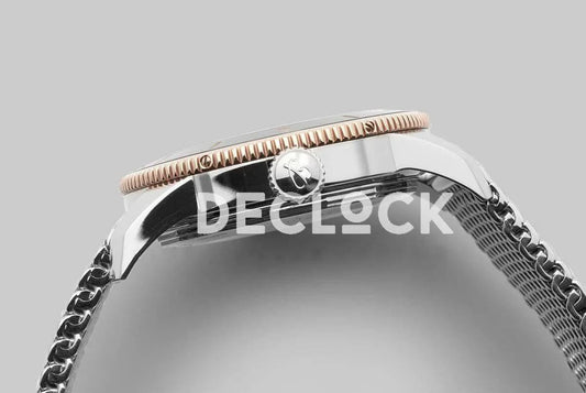 Replica Breitling Superocean Heritage II B20 Automatic 44mm in Black Dial on Black and Rose Gold Bezel |  Declock.