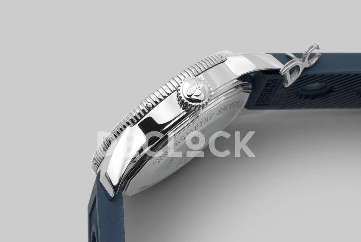 Replica Breitling Superocean Heritage II B20 Automatic in Blue Dial with Blue Bezel on Blue Rubber Strap |  Declock.